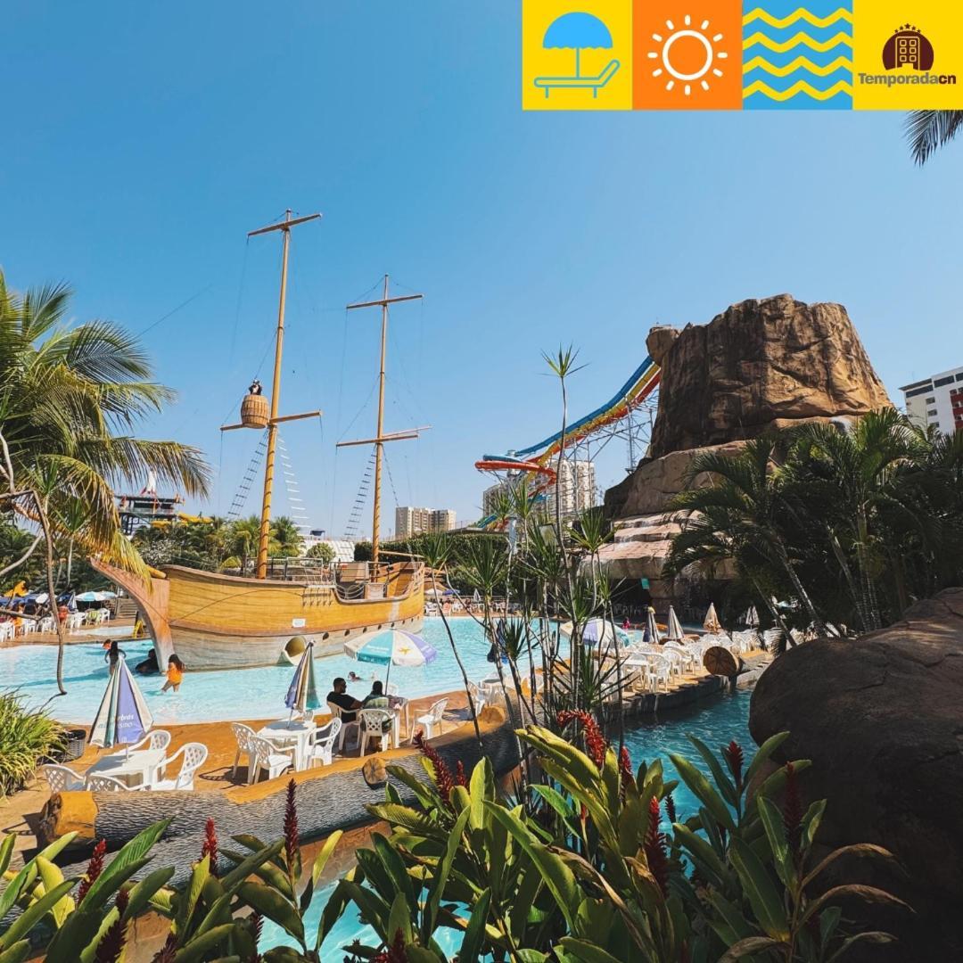 Aparthotel Piazza Diroma Com Acesso Ao Acqua Park- Temporada Cn Caldas Novas